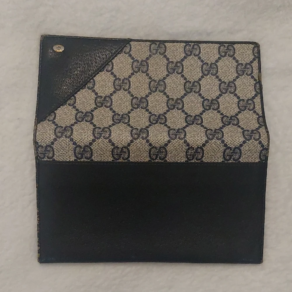 Gucci Accessory Collection GG Tri-fold Leathet and Canvas Wallet - Picture 8 of 9